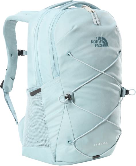 baby blue north face backpack.